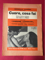 Spartito Musicale Cuore Cosa Fai -Ornella Vanoni Dal Film Anonimo Veneziano 1973 Ottimo - Compositori Di Musica Di Cinema