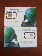 Lycamobile GSM SIM Cards, Fixed Chip - [2] Prepaid & Refill Cards