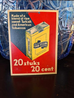 Cigarettes Good Fellow- Pancarte / Display En Carton  ( 17 X 12 Cm) - Reclame-artikelen