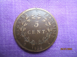 France: 5 Centimes Colonies 1828 - Colonies Générales (1817-1844)