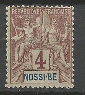 NOSSI-BE N° 29 Sans Accent Sur Le E De BE NEUF* TRACE DE CHARNIERE   / Hinge  / MH - Unused Stamps