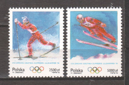 Poland 1994 Mi 3478-3479 MNH WINTER OLYMPICS LILLEHAMMER  - Inverno1994: Lillehammer