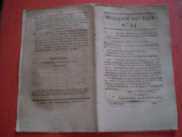 Napoléon: Bulle Canonique Tours,Amiens, La Rochelle,Chambéry,Meaux, Mende,Quimper. Jugements Des Usuriers Juifs - Decreti & Leggi