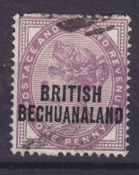 Bechuanaland 1891 Mi. 40, 1d. Victoria Great Britain Overprinted 'BRITISH BECHUANALAND', (o) (2 Scans) - 1885-1964 Bechuanaland Protectorate