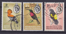 Bechuanaland 1961 Mi. 156-58, QEII. Bird Vogel Oiseau (o) (2 Scans) - 1885-1964 Protectoraat Van Bechuanaland