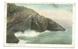 Postcard Wales Criccieth Black Rock Caves Posted 1904 - Gwynedd