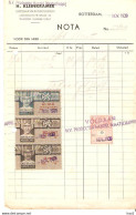 Rotterdam Briefhoofd Vleesch Kleinkramer '39KE4665 - Revenue Stamps