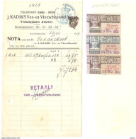 Rotterdam Briefhoofd Kadiks Vee-en Vleesch KE4664 - Revenue Stamps