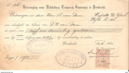 Dordrecht Oude Nota Technisch Onderwijs1920 KE4761 - Revenue Stamps