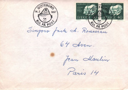 SUEDE - ENVELOPPE AVEC BEAUX TIMBRES ET CACHET 1er JOUR EN 1967 - GOTEBORG - KUL PA POST - Storia Postale