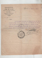 Chemins De Fer Est De Lyon 1915 Brocard Employé De 1906 à 1909 Homme D'équipe Et Conducteur - Non Classificati