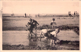 CPA - BELGIQUE - WENDUINE -Travaux Hydroliques En Cours - Enfants - CARTE POSTALE ANCIENNE - Wenduine