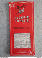 CARTE MICHELIN N°172 ALGERIE TUNISIE - Carte Stradali