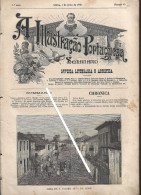 Foto Da Rua Da Rosa, Ilha De S. Tomé. Revista 'A Ilustração Portuguesa' Nº. 43 De 1885. Luís De Camões. Ilha De São Tomé - Collectors