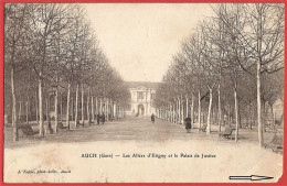 Gers ( 32 ) Auch : Le Palais De Justice Et Les Allées D'Etigny - CPA écrite 1909 - Auch