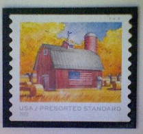 United States, Scott #5684, Used(o), 2022, Flags On Barns, Presort (10¢), Multicolored - Usati