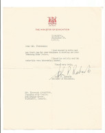 Premier Of Ontario John Robarts Signed Letter With Envelope......................(Box 6) - Cartas & Documentos
