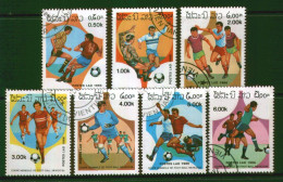 427 - Laos- Mexico 1968 - Football -Used Set - 1970 – Mexico