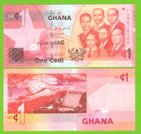 GHANA 1 CEDI 2014 P-37e UNC - Ghana