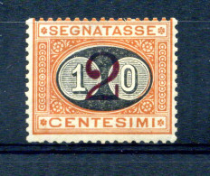 1890-91 Regno Segnatasse Tasse N.17 * - Taxe