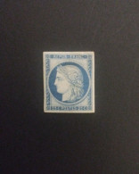 Timbre France Cérès N 4 Neuf * 25c Bleu Superbe +8500€ De Cote - 1849-1850 Ceres