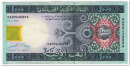 MAURITANIA,1000 OUGUIYA,2004,P.13a,VF+ - Mauritania