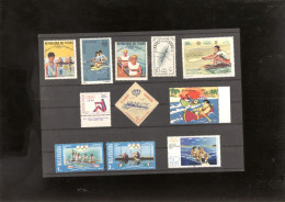 Rowing 11 Stamps  MNH - Rowing