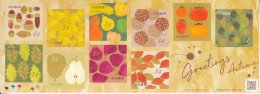 2020 Japan Autumn Trees Nuts Fruits Vegetables Complete Sheet Of 10 MNH @ BELOW FACE VALUE - Ungebraucht