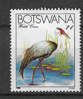Botswana 1983 MiNr. 325 Birds Wattled Crane (Bugeranus Carunculatus) 1v MLH * 5.00 € - Grues Et Gruiformes
