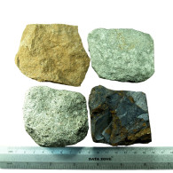Cyprus Mineral Specimen Rock Lot Of 4 - 743g - 26.2 Oz Troodos Ophiolite 04208 - Minéraux