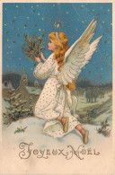 CPA - FANTAISIE - Ange à Genoux Dans La Neige - CARTE POSTALE ANCIENNE - Anges