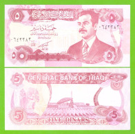 IRAQ 5 DINARS 1992 P-80c  UNC - Iraq