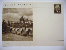 Czechoslovakia 1947 - CDV 87/1 - Praha / Prague - Benes 1,20 Kcs - Postcards