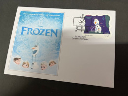 30-7-2023 (1 T 2) Australia - 2023 - Frozen - Stamp Issued 25-7-2023 - Briefe U. Dokumente