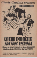 Partition - Coeur Indocile + Ton Tour Viendra - Charly Candson - Deux Tangos Chantes - Spartiti