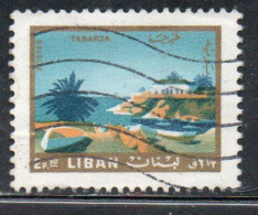 LIBANO LEBANON LIBAN 1966 TABARJA TOURISM 2.50p USED USATO OBLITERE' - Lebanon