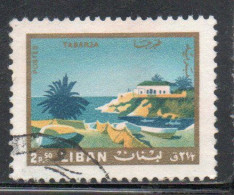LIBANO LEBANON LIBAN 1966 TABARJA TOURISM 2.50p USED USATO OBLITERE' - Lebanon