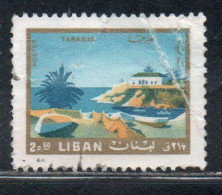 LIBANO LEBANON LIBAN 1966 TABARJA TOURISM 2.50p USED USATO OBLITERE' - Lebanon