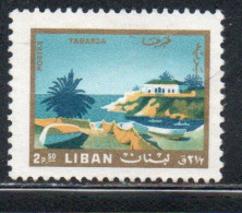 LIBANO LEBANON LIBAN 1966 TABARJA TOURISM 2.50p USED USATO OBLITERE' - Lebanon