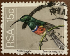 South Africa 1974 Bird Nectarinia Afra 15 C - Used - Oblitérés