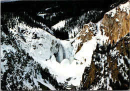 Yellowstone National Park Lower Falls In Winter - Parques Nacionales USA