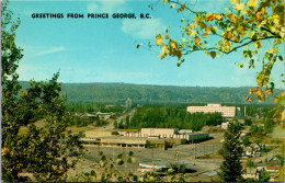 Canada British Columbia Prince George Greetings Overlooking Woodward's Shopping Centre - Prince George