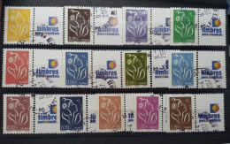 TB Série N° 3925A Au N° 3925N , Obliteres O. Vignettes: Les Timbres Personnalisés O - Used Stamps