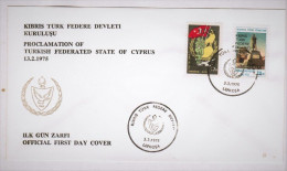 1975 - PROCLAMATION OF KTFD  - TURKISH  CYPRUS STAMPS - USED - Oblitérés