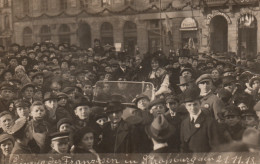 Delcampe - Finzug Der Franzosen In Strasbourg (Entrée Des Soldats Français Le 21 Novembre 1918) Carte-photo - Demonstrationen