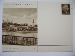 Czechoslovakia 1947 - CDV 87/2 - Bratislava - Benes 1,20 Kcs - Postkaarten
