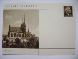 Czechoslovakia 1947 - CDV 87/3 - Brno - Benes 1,20 Kcs - Postcards