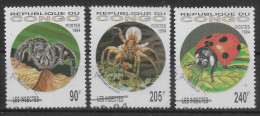 CONGO   N° 991/93    Oblitere  Insectes Coccinelle Araignees - Spiders