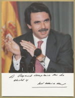 Jose Maria Aznar - Prime Minister Of Spain - Nice Signed Large Photo - COA - Politisch Und Militärisch