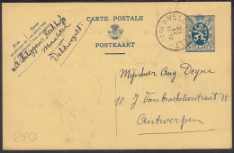 Belgique 1923 -  Carte Postale De Veldwezelt à Destiantion Anvers. Oblitéré Relais....... (DD) DC-11725 - 1921-1925 Petit Montenez